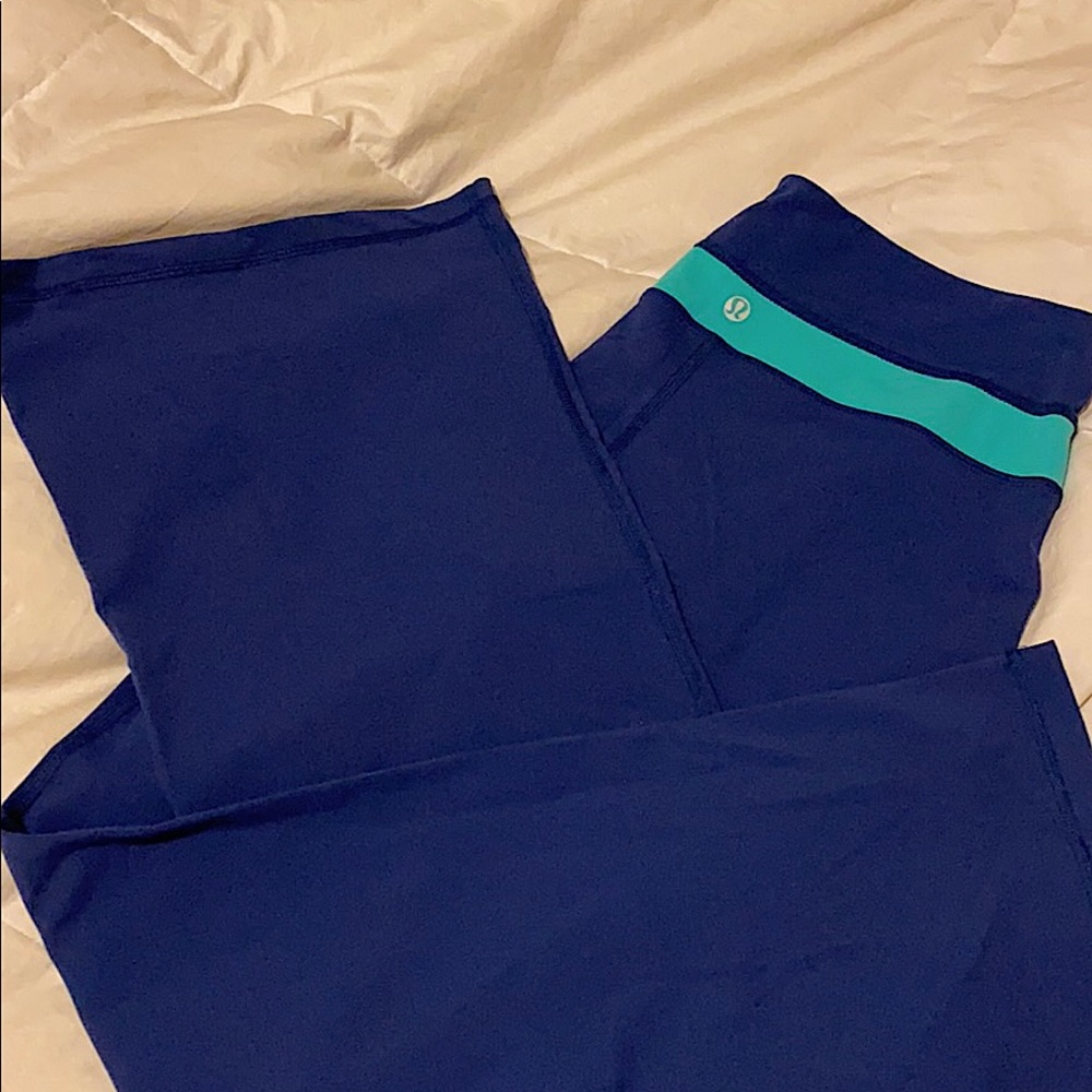 Lululemon vibrant blue wide leg